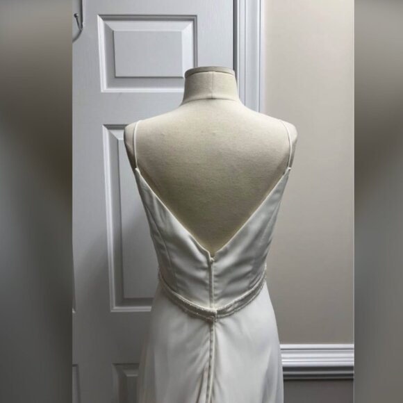 Lady Roi Bridals Wedding Gown Dress Ivory Color Size 8 - Picture 3 of 6